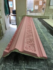 plaster mouldings repair Clerkenwell mould ready for installation